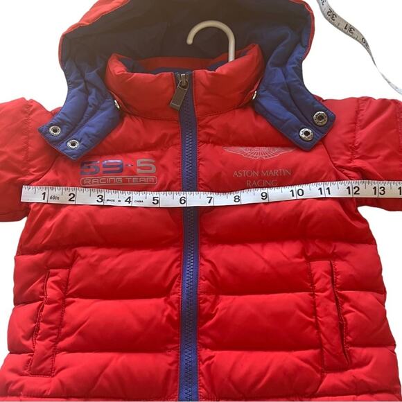 Hackett London Aston Martin Racing Red Down Puffer Jacket Toddler Size 24 months - Picture 4 of 16